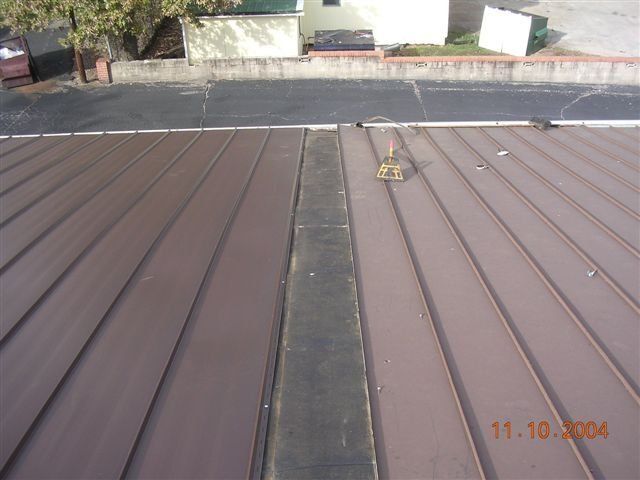 View of the Metal Roof From the Top — Dyersburg, TN — Frazier Roofing