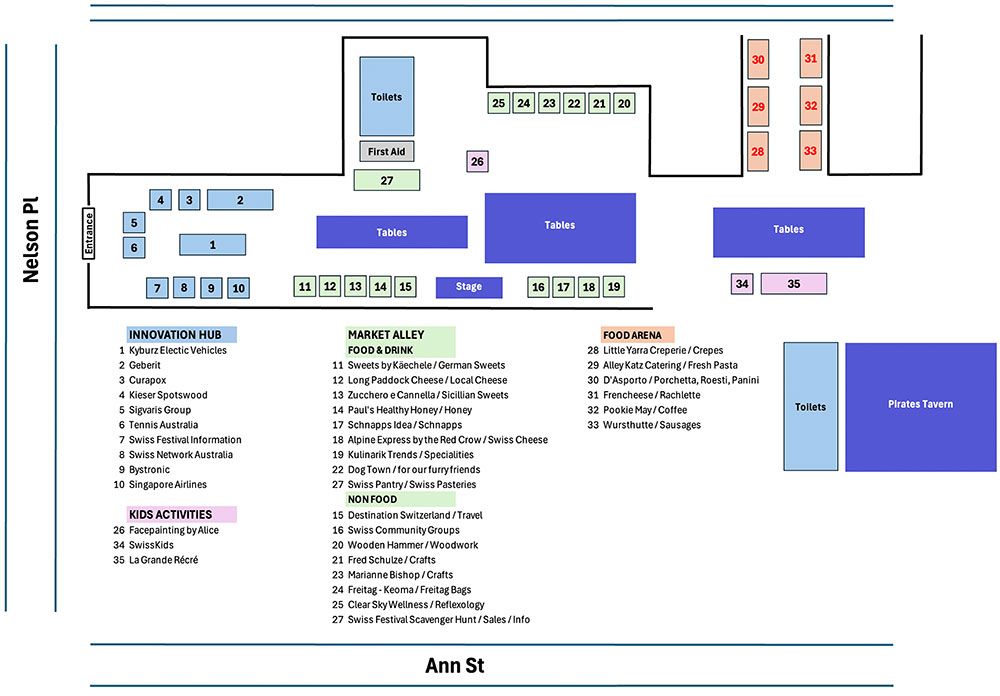 Swiss Festival Map