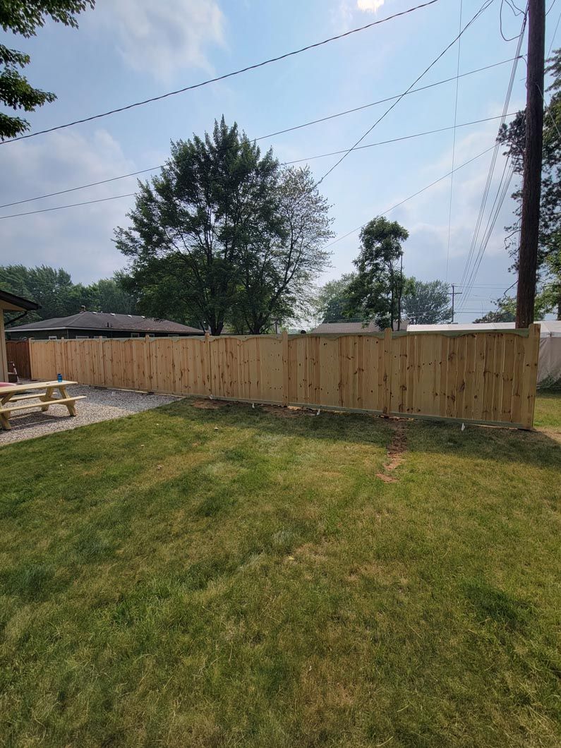 A wood privacy fence in Troy, MI by Elite Wood Fencing