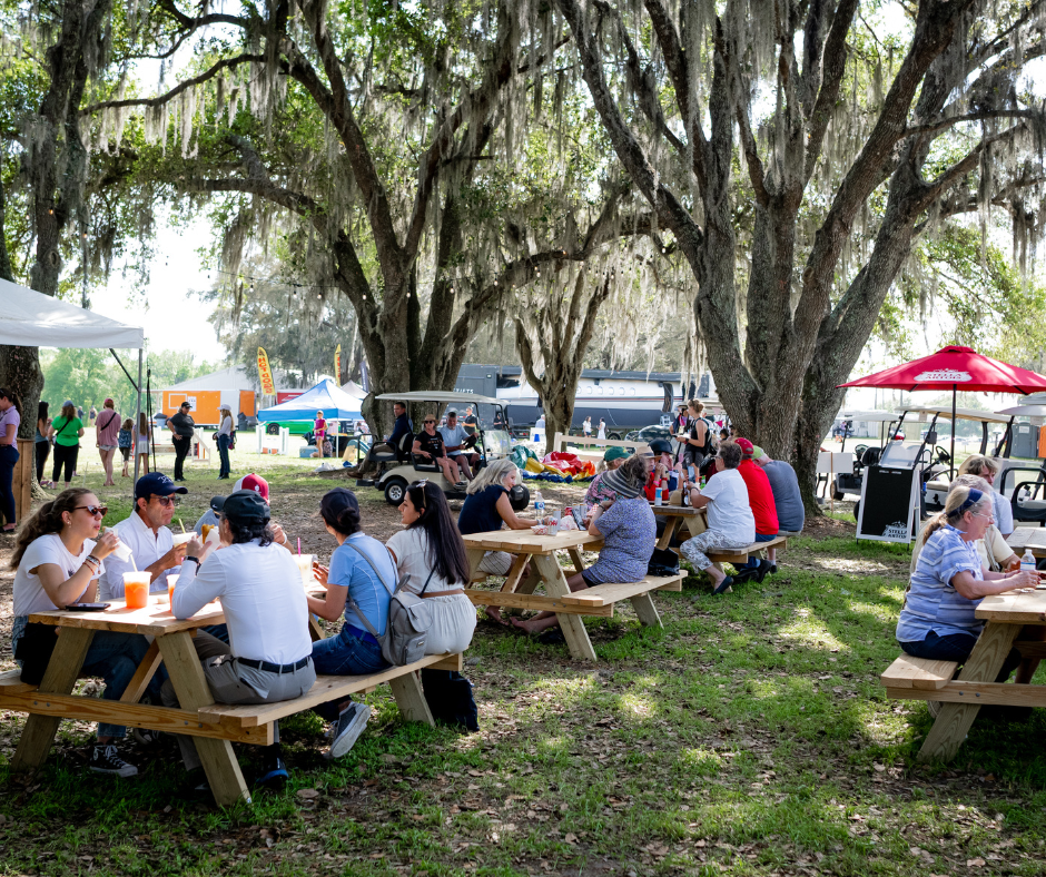 Biergarten at Live Oak International in Ocala, FL