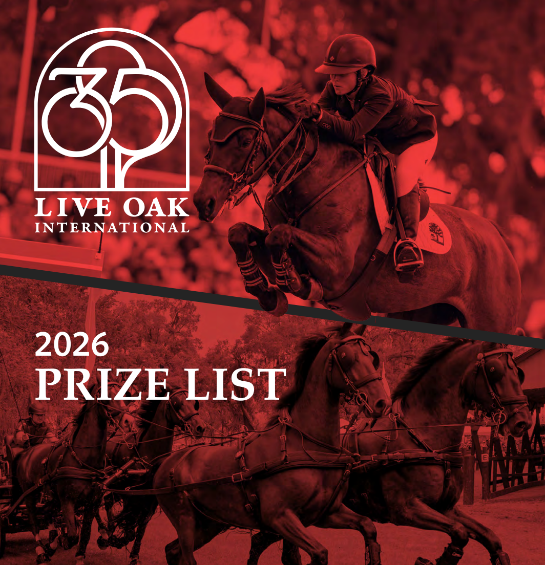 2026 Prize List preview - Live Oak International