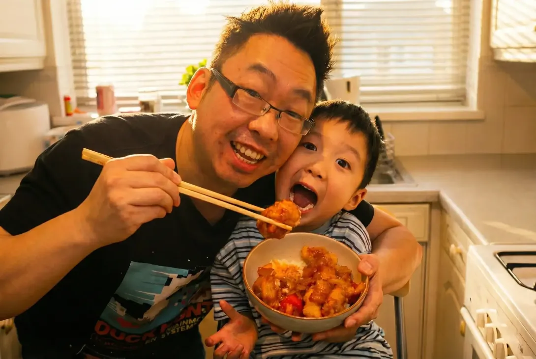 Hands arranging spinach on a spring roll with vegetables on a wooden cutting board.