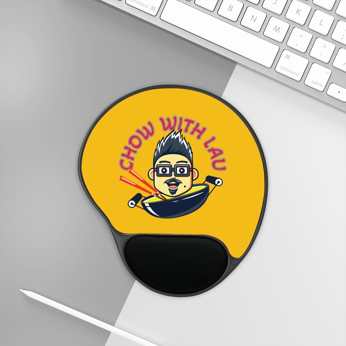 Yellow mousepad with 
