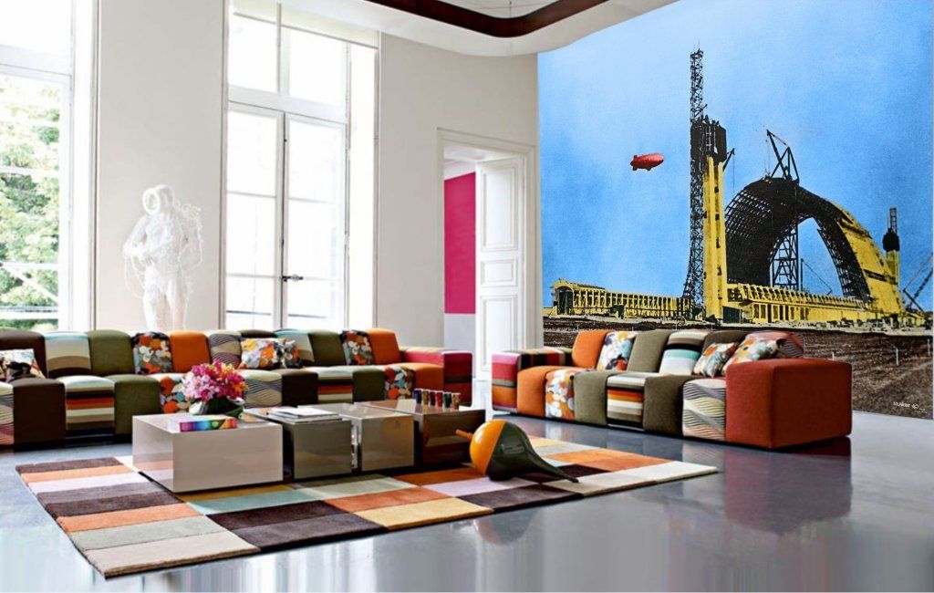 Wallpaper Repair — Stage Mural in Murrieta, CA