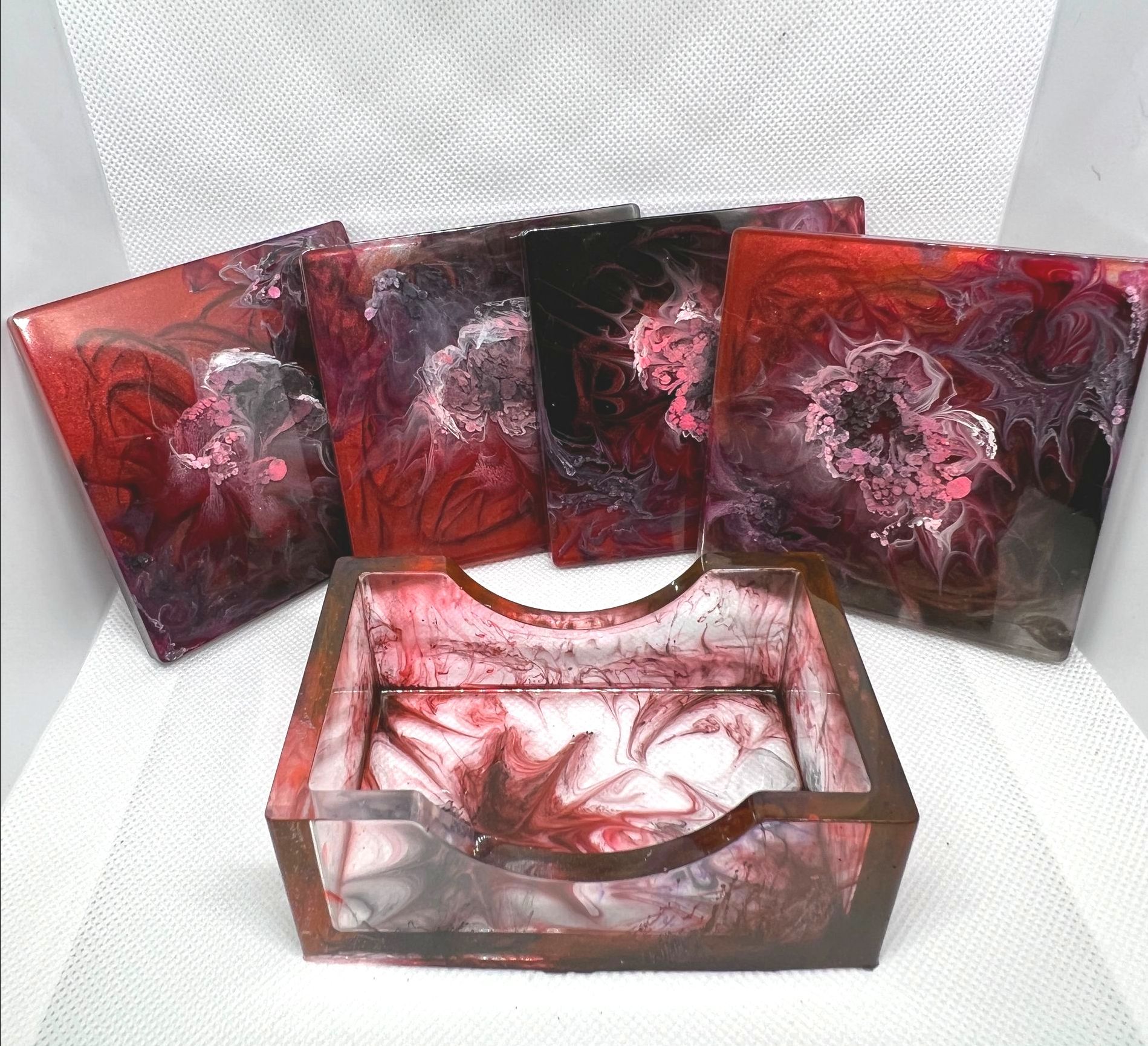 Red & Black Coaster Set 7241