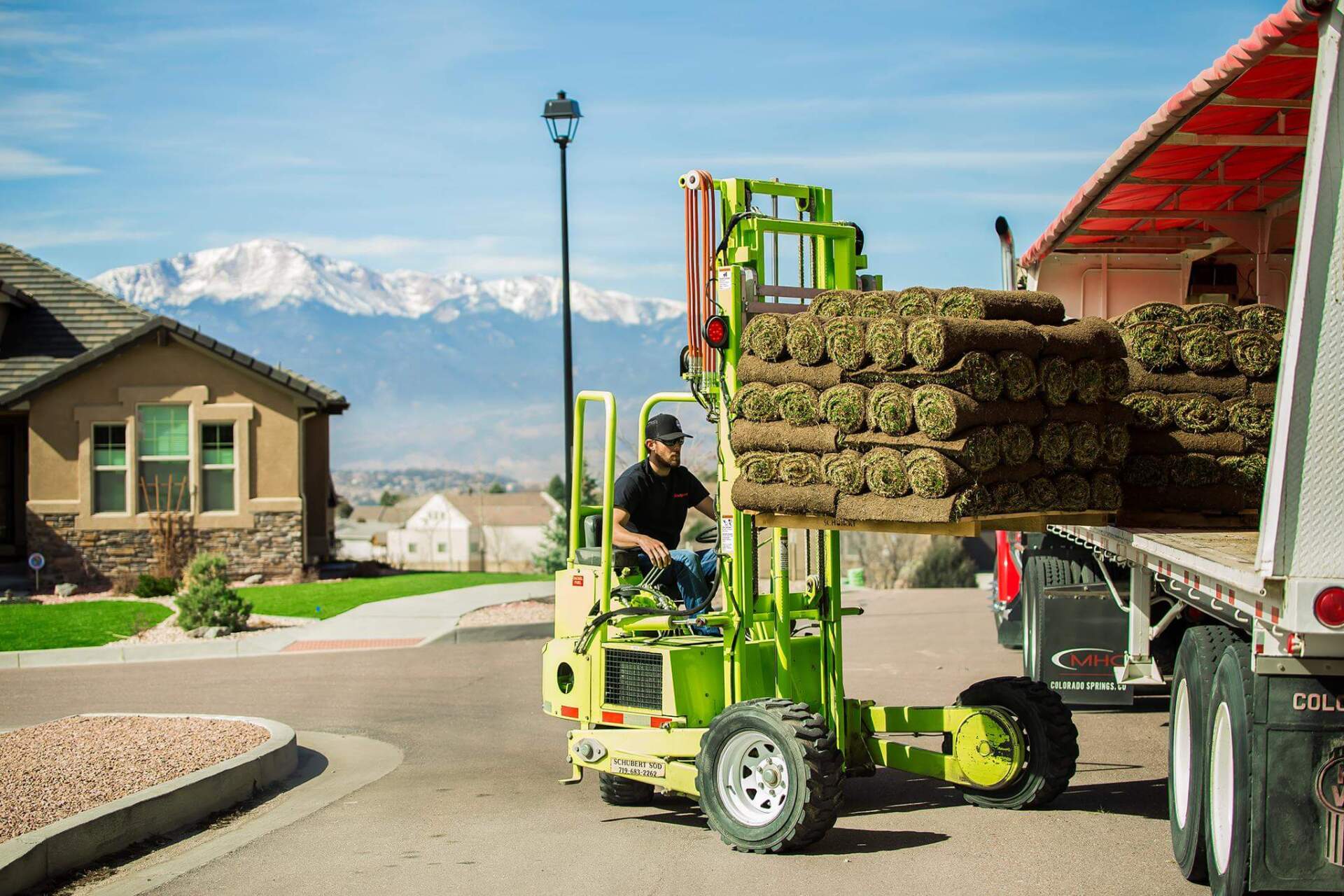 Sod Loading On Truck — Ellicott, CO — Schubert’s Sod Depot