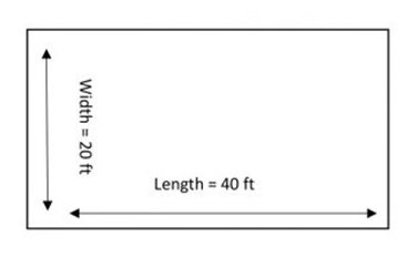 Rectangle Lawn Measure — Ellicott, CO — Schubert’s Sod Depot
