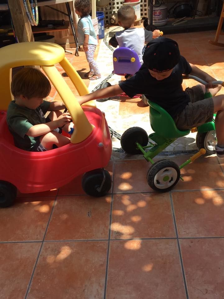 Vicky's Day Care with children playing.