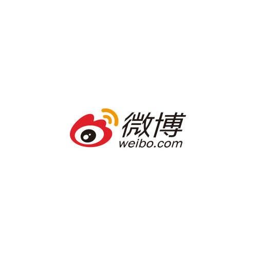 A weibo logo with chinese characters on a white background.