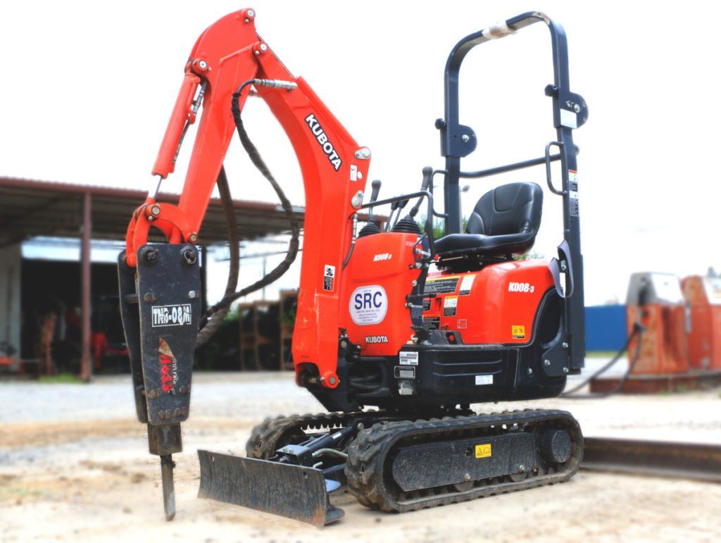 Excavator with Hoe Rams — Chattanooga, TN — Swope Supply Co.