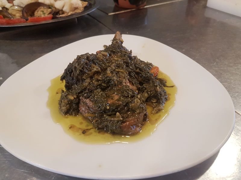 secondo a base di carne di cinghiale