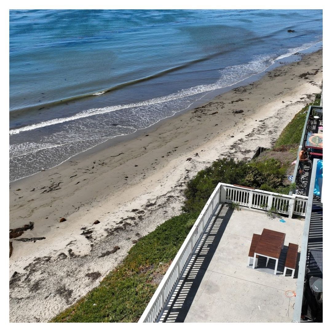 arial view of house and ocean