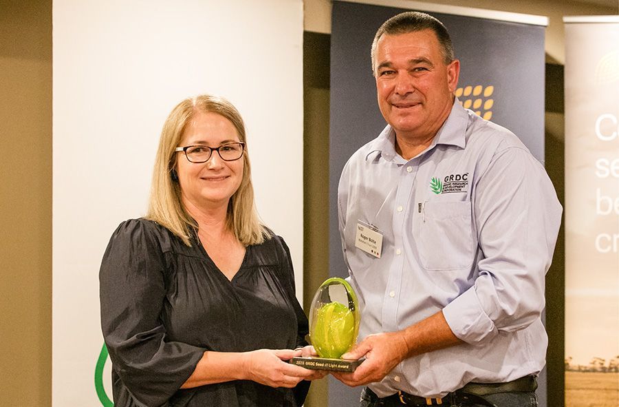 Dr. Kristy Hobson GRDC Award — Chickpea Breeding Australia in Tamworth, NSW