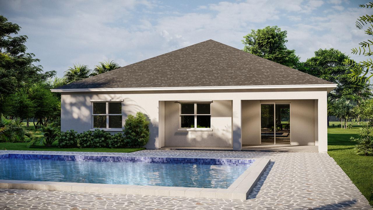 Carlisle Home Rear Elevation — Tampa, FL — Coastal Pointe