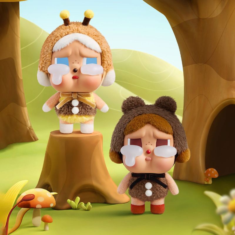 POPMART CRYBABY Crying Again 搪膠臉毛絨盲盒