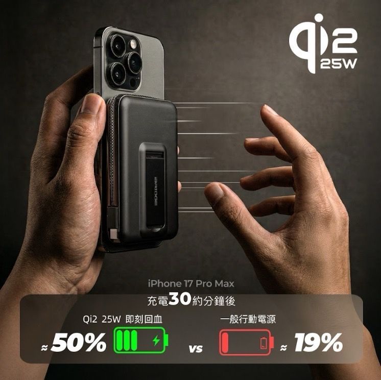 iBRIDGE Qi2 固態電池行動電源 內有折扣碼折80
