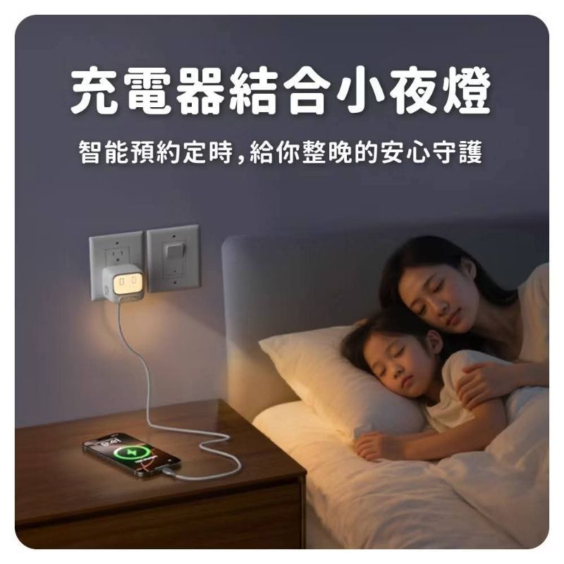 免運(內有折扣碼)BUBU聲控夜燈+45W氮化鎵充電器 【TORRII】