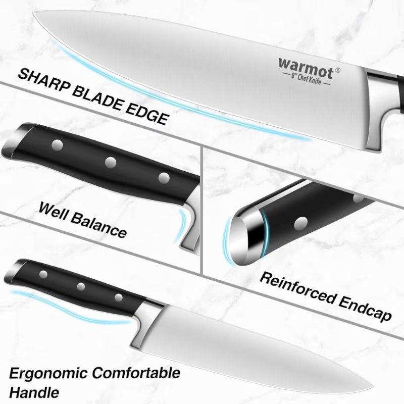 美國專櫃品牌 Cuisinart 餐廚界老字號經典氮鋼三件刀具組