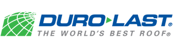 The logo for duro last is the world 's best roof.