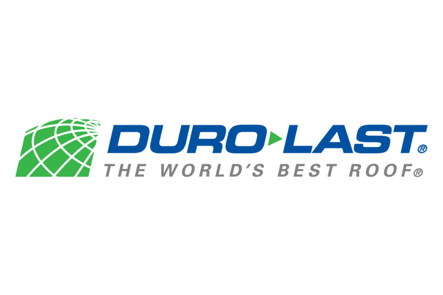 The logo for duro last is the world 's best roofs.