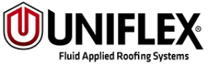 The logo for uniflex fluid applied roofing systems