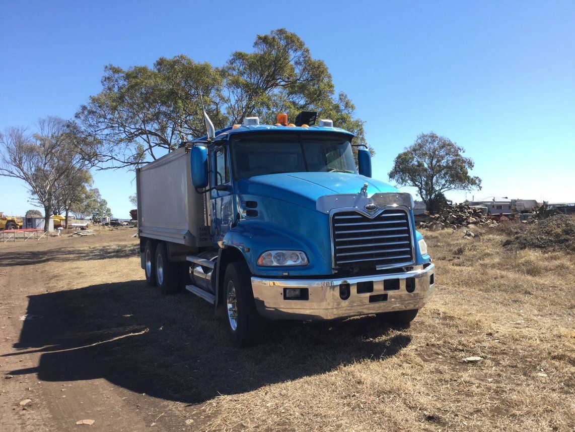 Used blued service truck