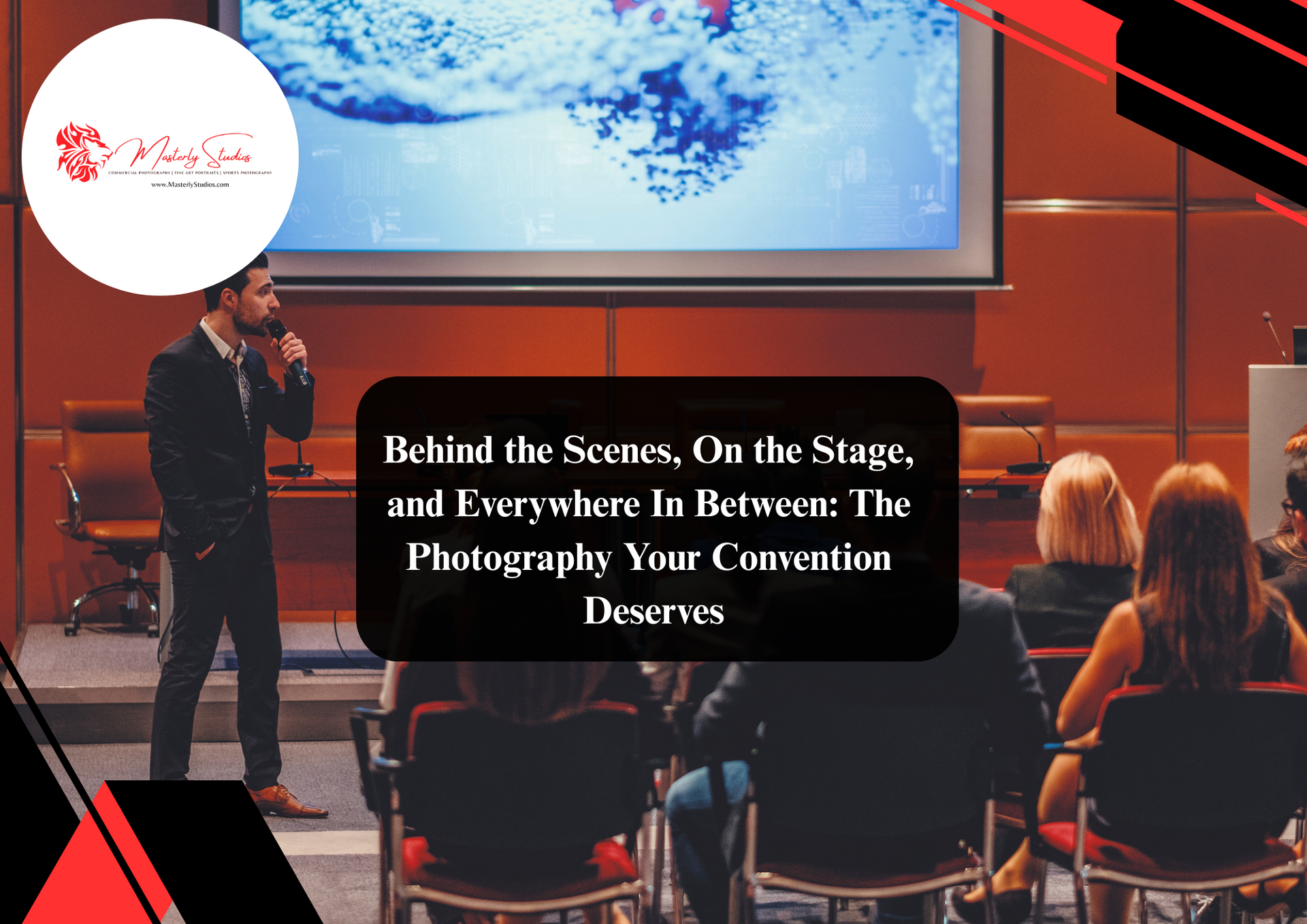 Convention photographer capturing professional event moments