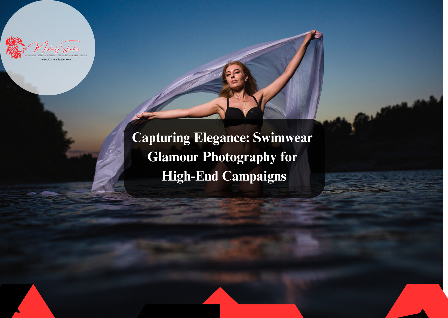 Photography of a woman in a stylish swimsuit on the beach