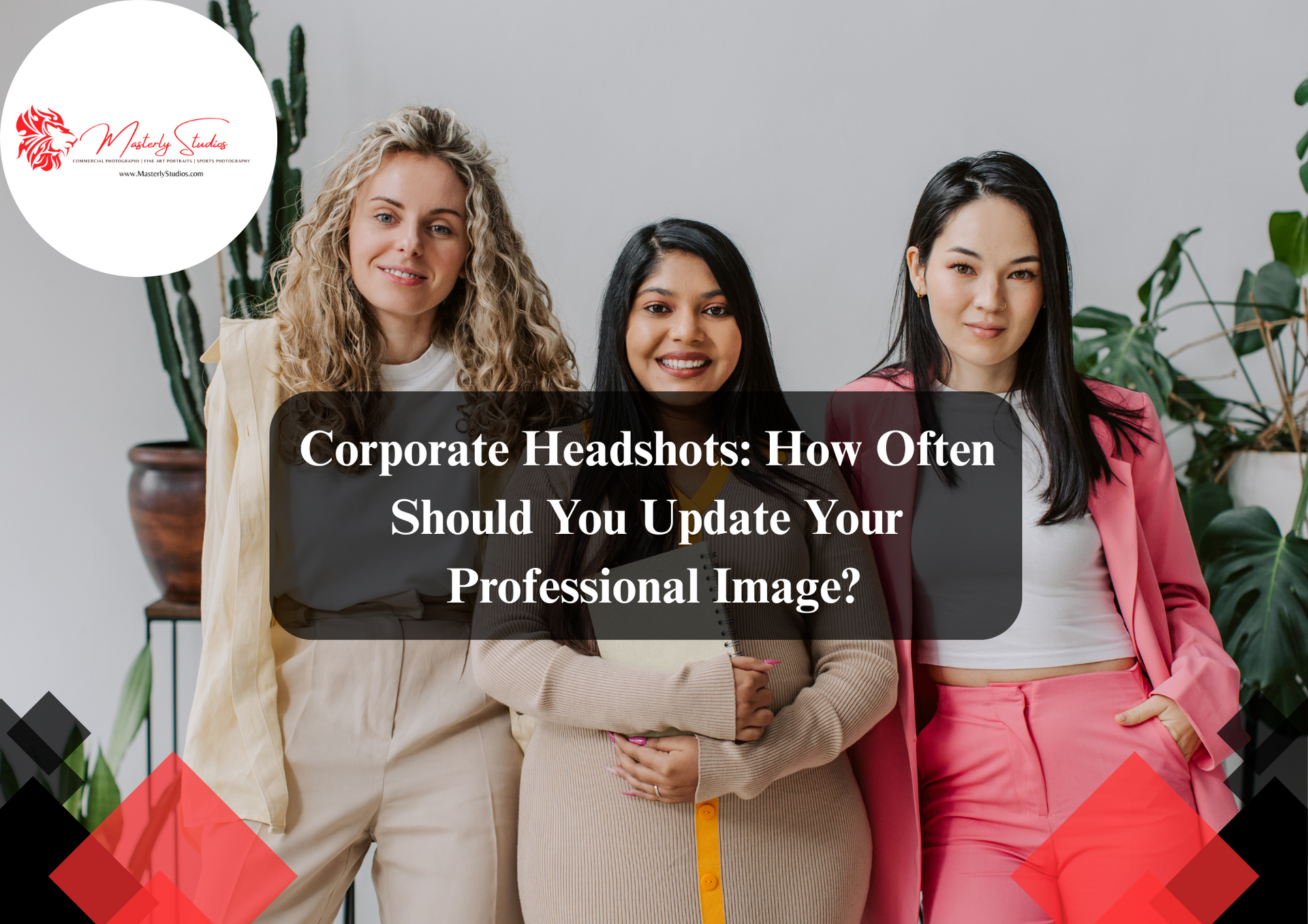 Corporate professional posing for headshots during a photography session.