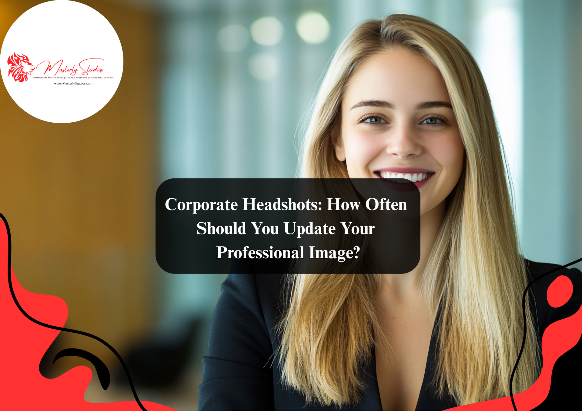 Professional corporate headshots of business team members.