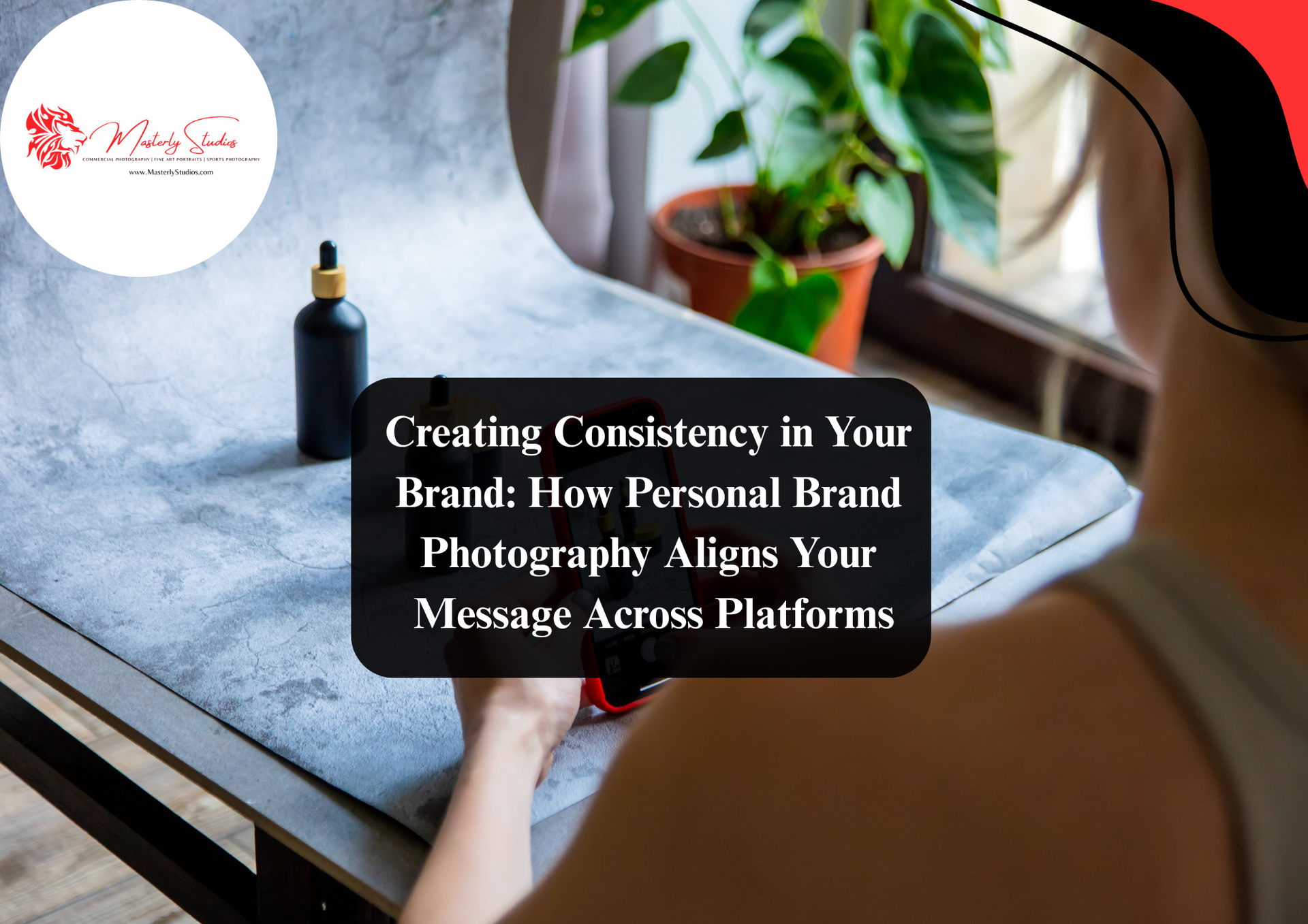 Custom brand photography session in progress