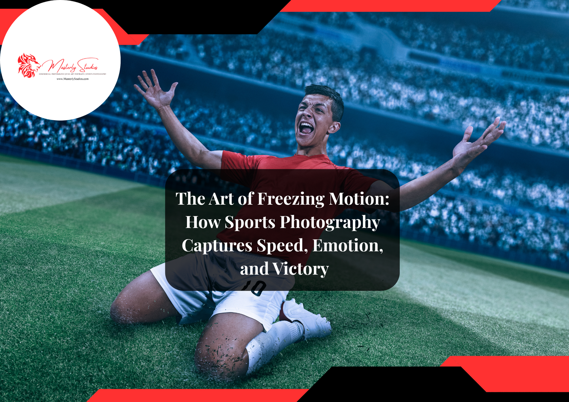 Sports photographer capturing action on the field with a telephoto lens