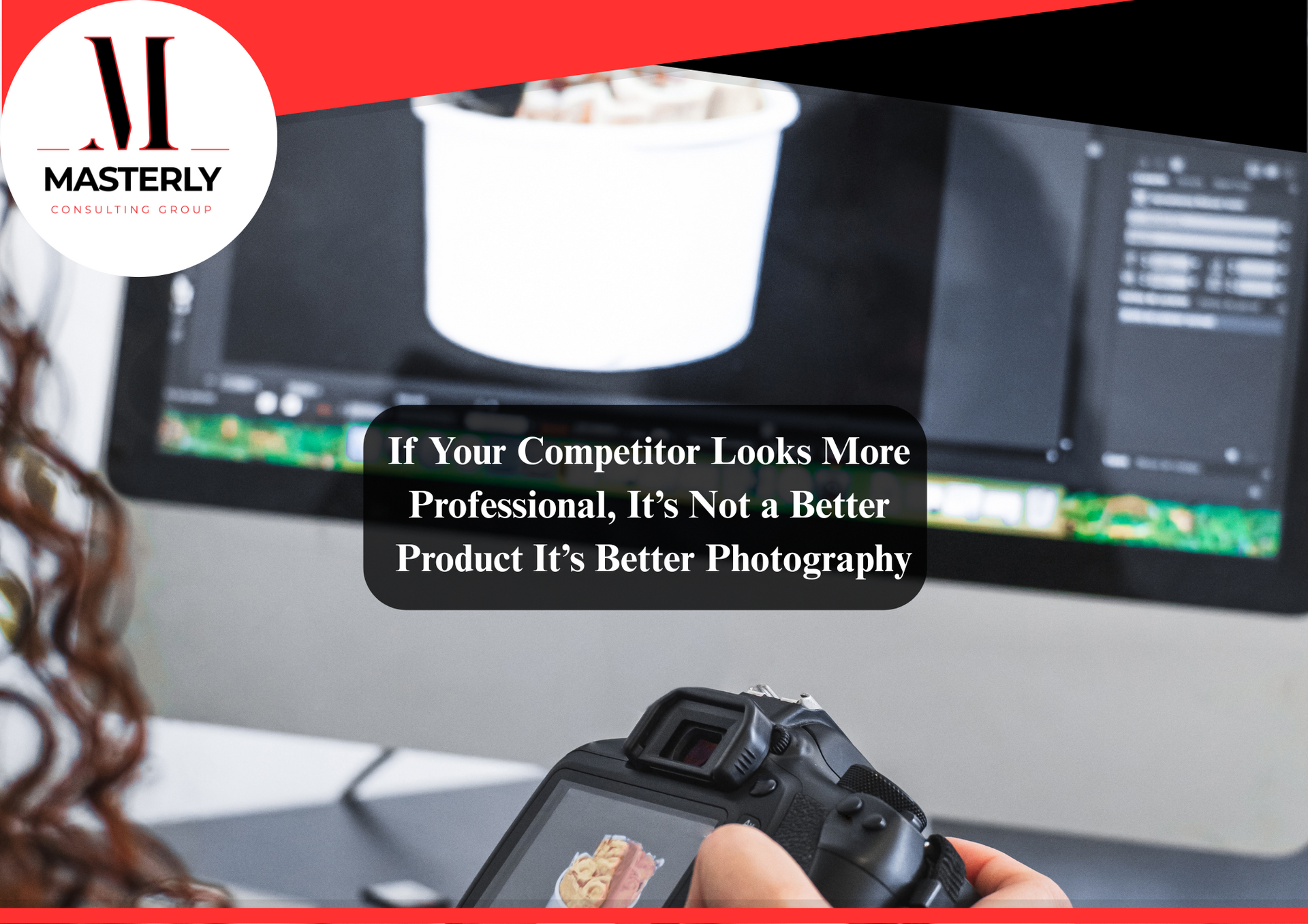 Photographer capturing branding images for a small business owner.