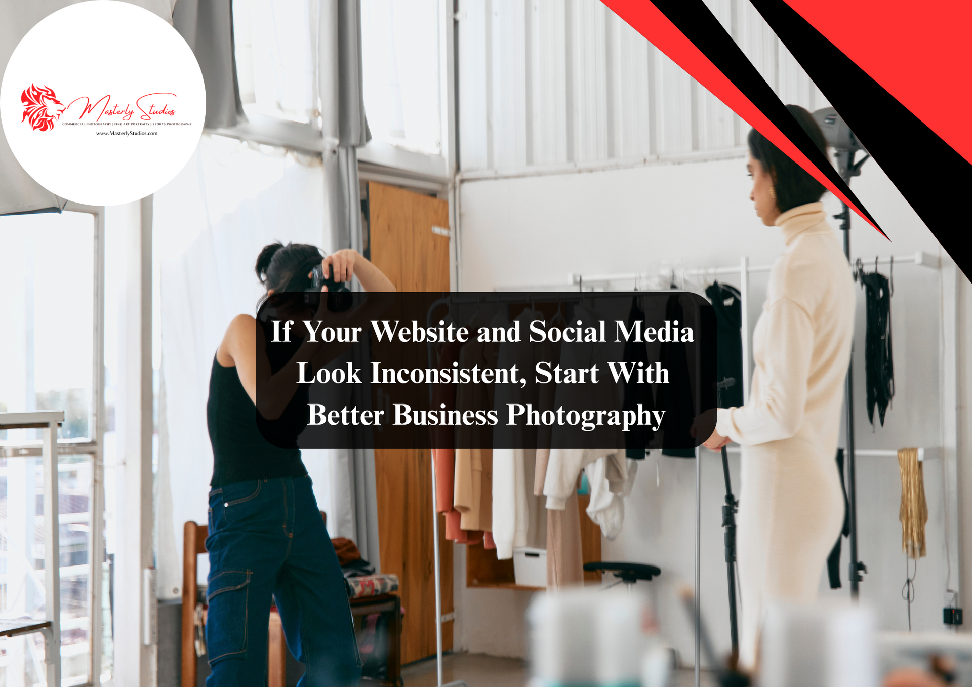Photographer working on photography business setup