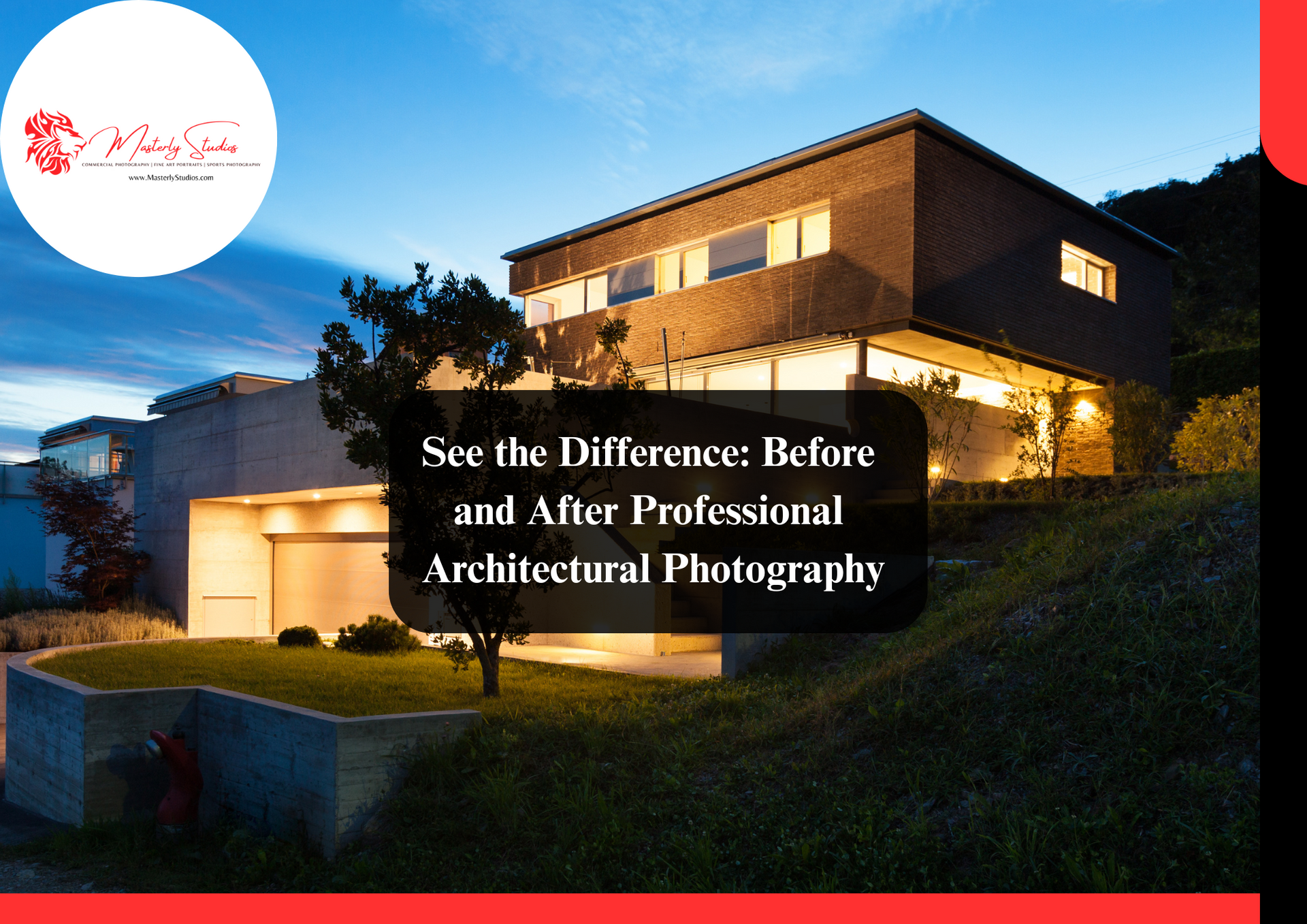 Architectural photographer at work