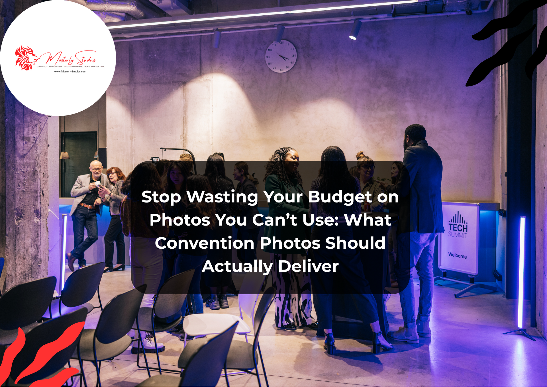 Professional photographer capturing moments at a convention
