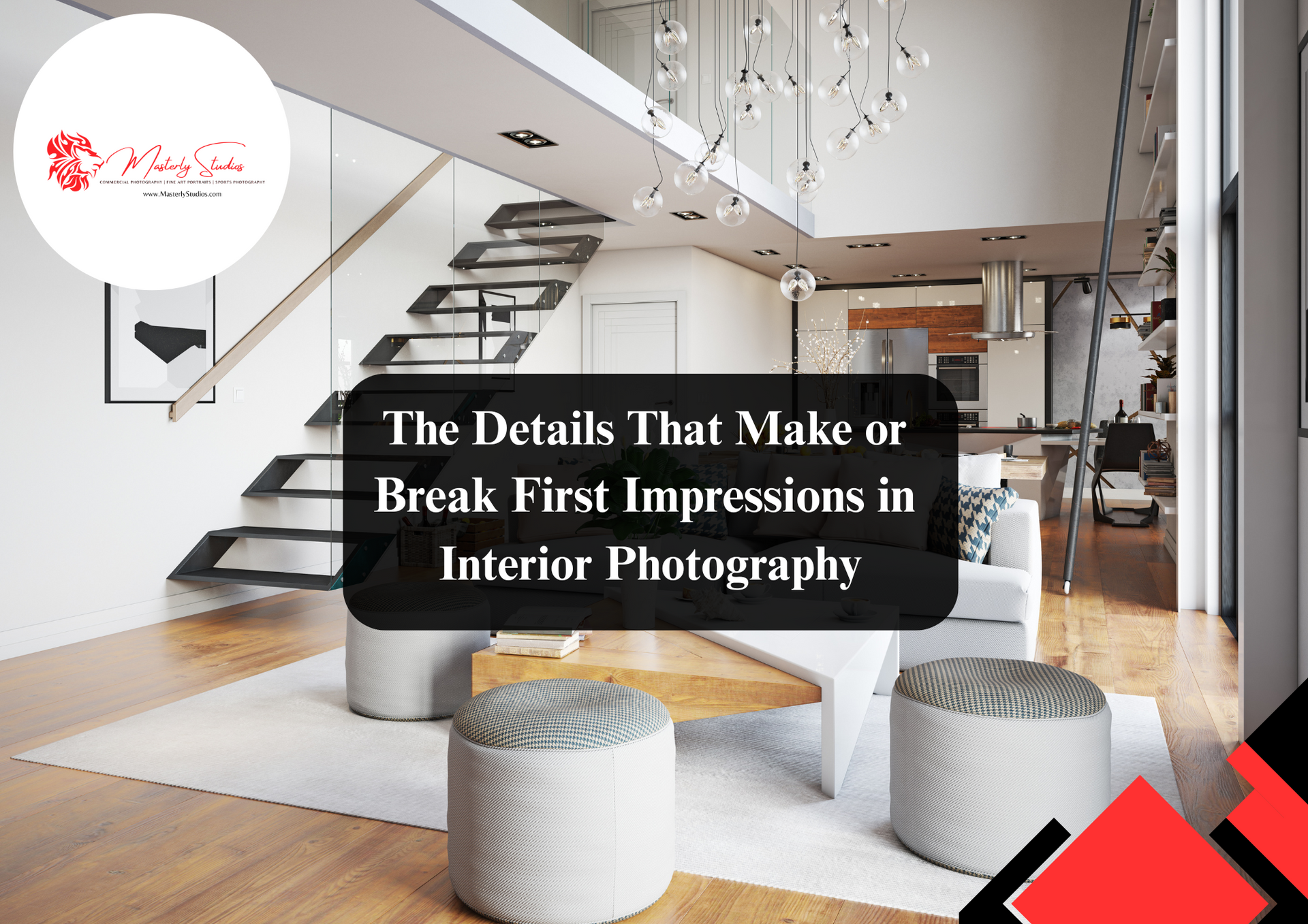 Interior architectural photography showcasing elegant design and structure.