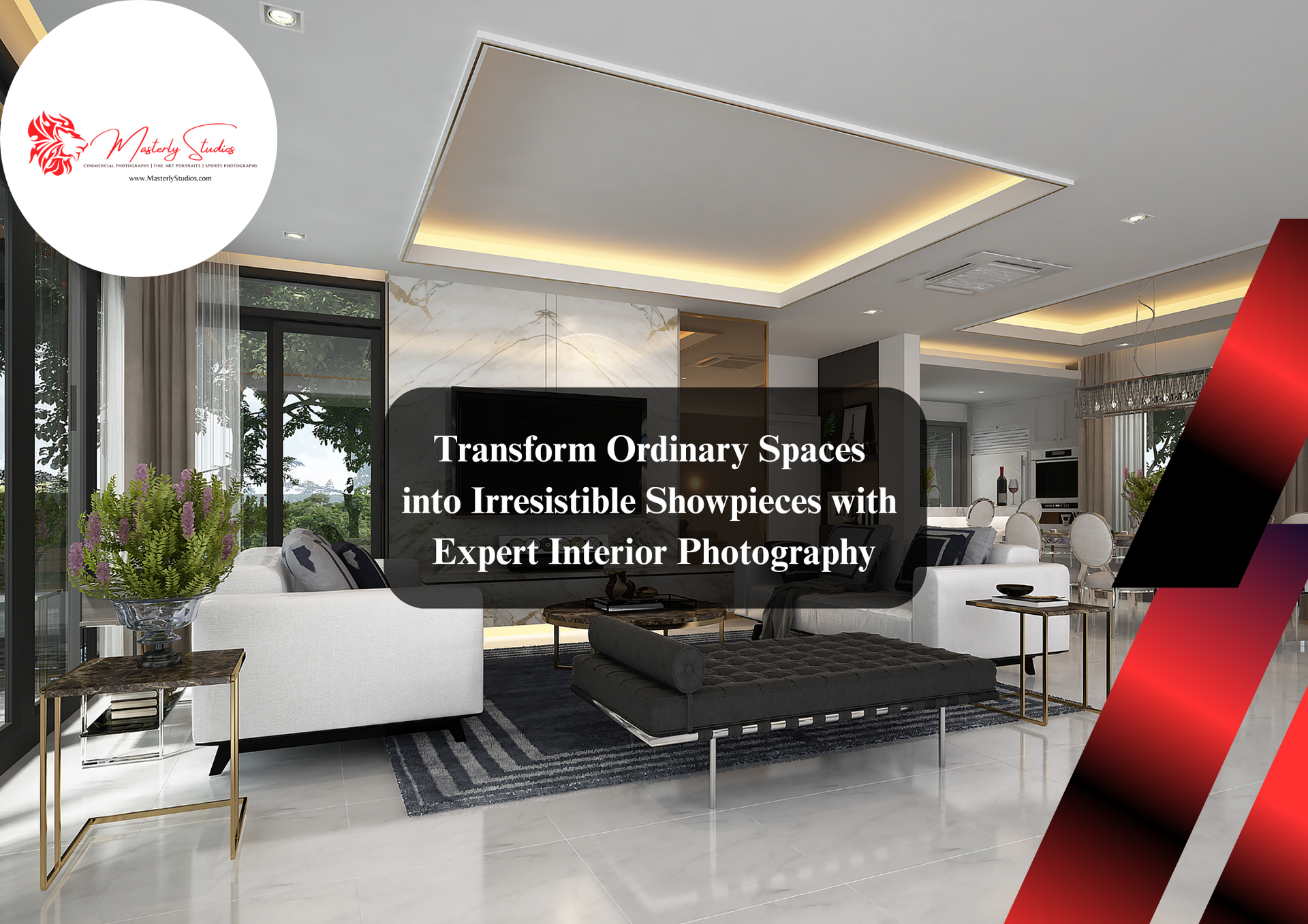 Interior design photography showcasing stylish spaces