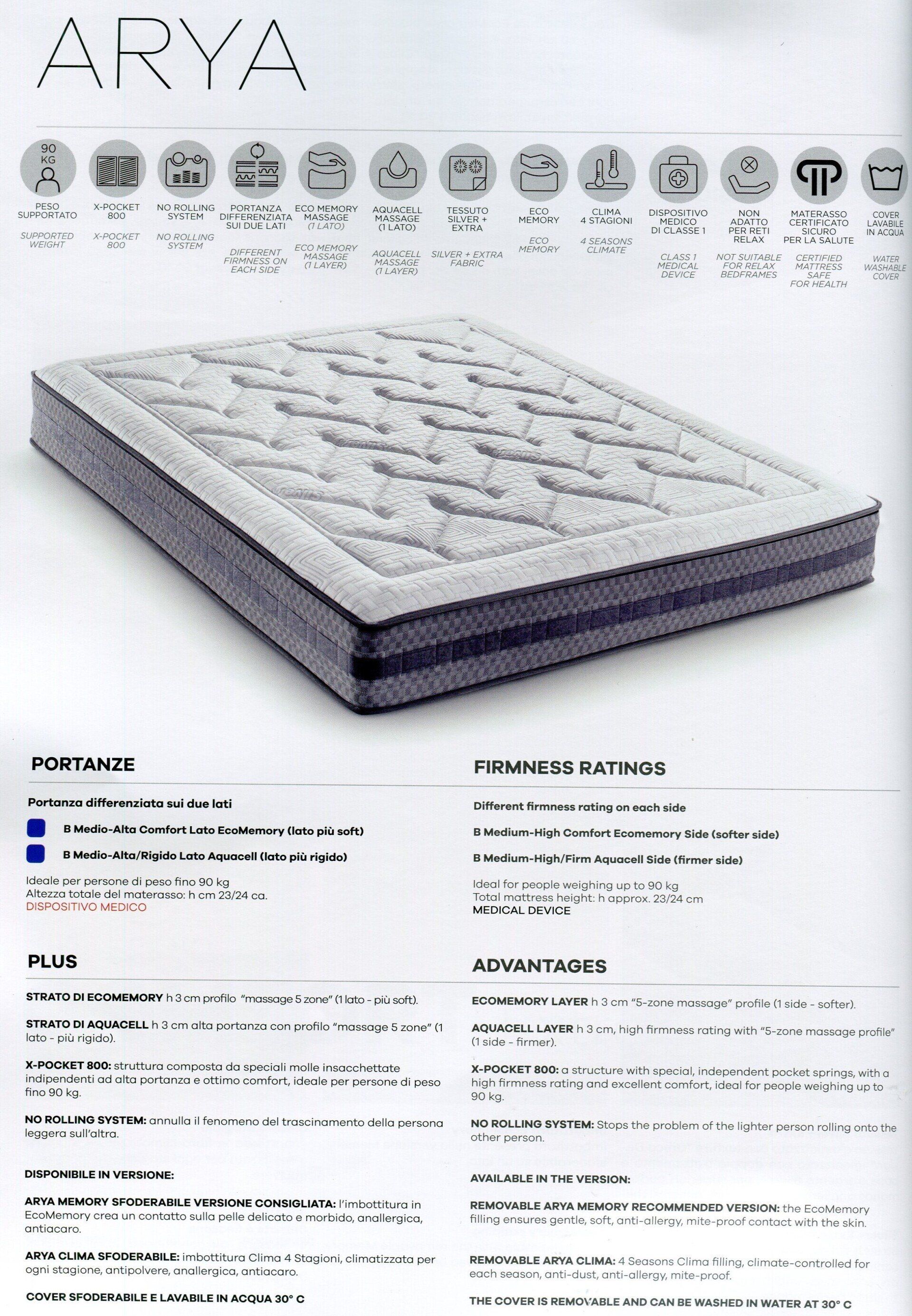 materasso molle e memory