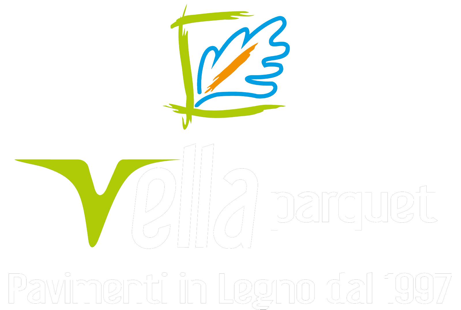 Foglia verde e logo 