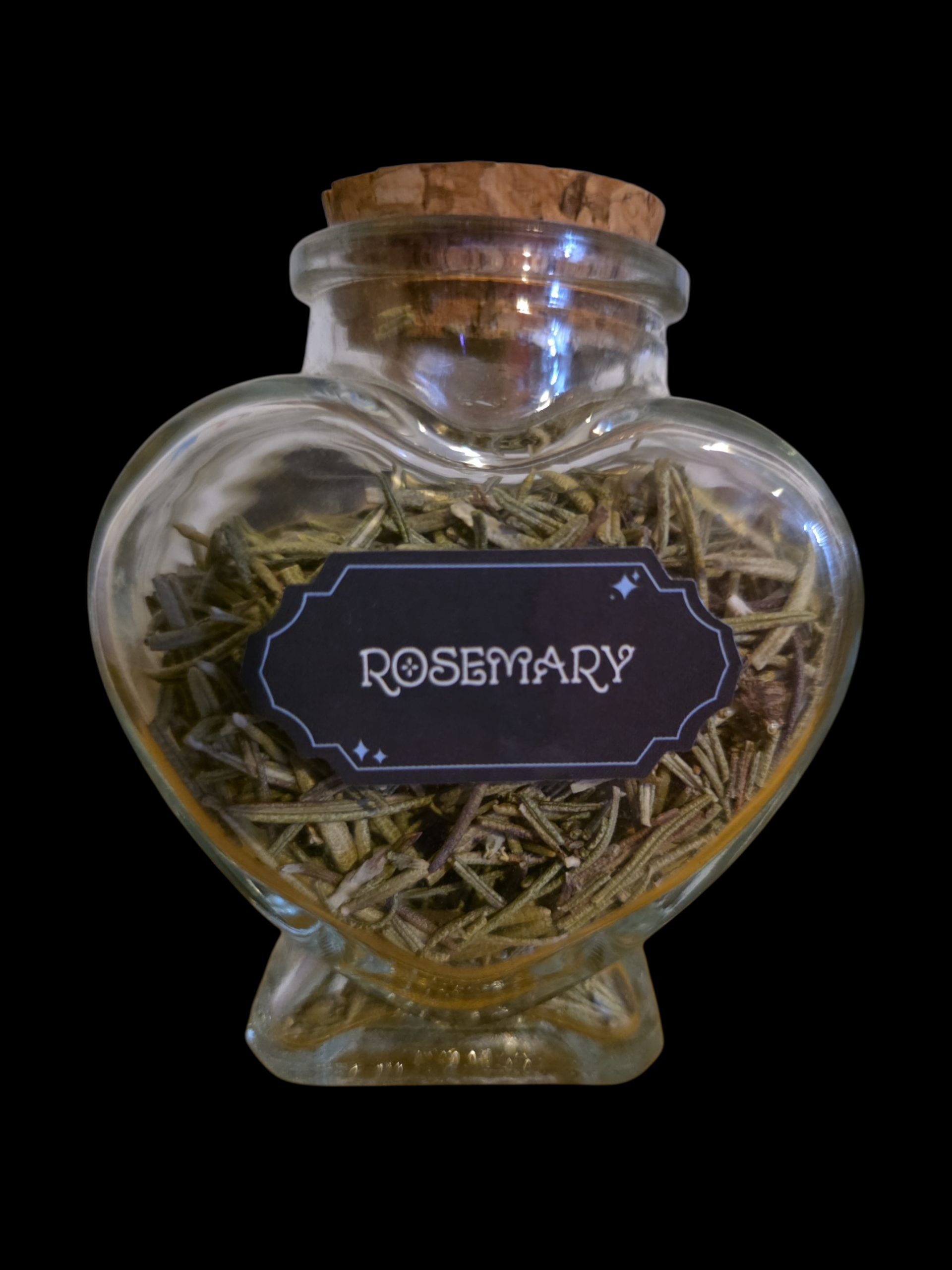 Heart Bottle with Rosemary