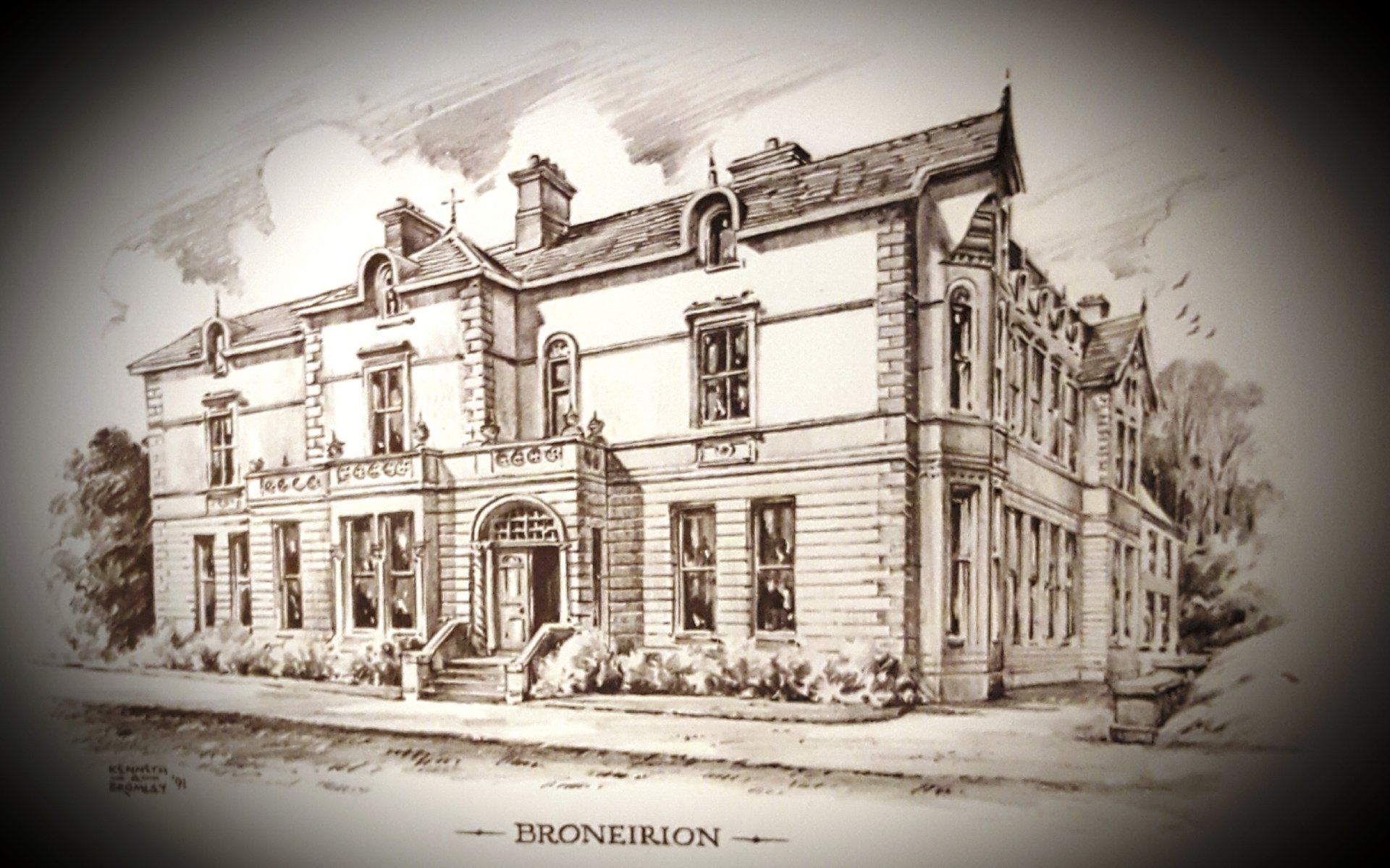 David Davies built Broneirion in Llandinam in 1865