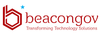 BeaconGov logo: a red hexagon with the letter 