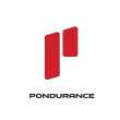 Red logo featuring a stylized 