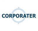CORPORATER logo, with a light blue target symbol over the word 