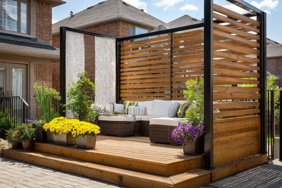 Noise-Reducing Privacy Deck Surrey shields sound with cedar walls and design elements. Backyard peace returns. Ideal in dense neighbourhoods.
Step + Perimeter LED Surrey Deck provides safety glow at night. Evening gatherings gain ambience. Beautiful + functional.
Outdoor BBQ Kitchen Surrey Deck adds prep counters, grill bay and mini-fridge housing. Cook outdoors without going inside. Hosting becomes easier.
Hot Tub Deck Surrey engineered for water load and spa weight. Reinforced structure prevents sagging. Long lifespan even under moisture.
Fire Bowl Deck Surrey brings warmth and comfort to late evenings. Perfect for fall and winter use. Makes gatherings intimate and cozy.
Planter Deck Surrey grows herbs, ornamental plants or shrubs inside built-in planters. Softens wood surfaces. Nature + architecture blend.
Green Composite Surrey reduces waste and maintenance needs. Never sand or stain. Simply rinse and enjoy.