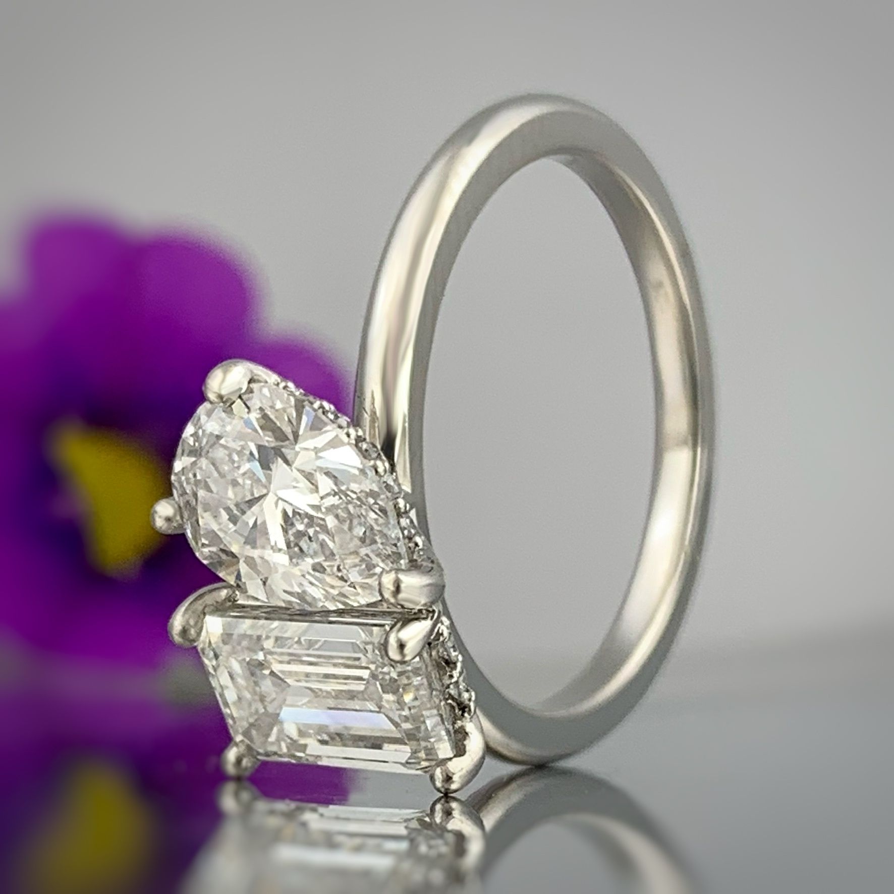 custom platinum engagement ring