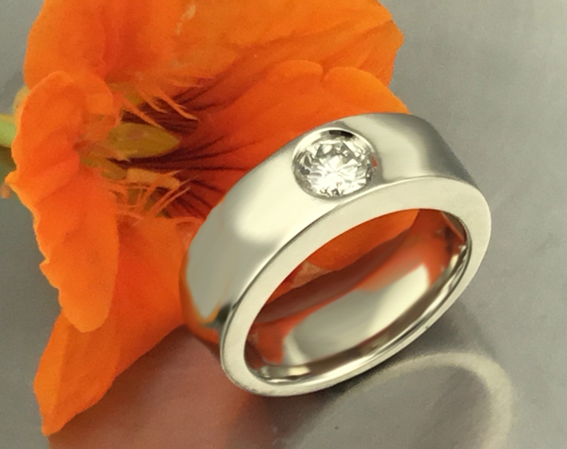 custom solitaire, engagement ring