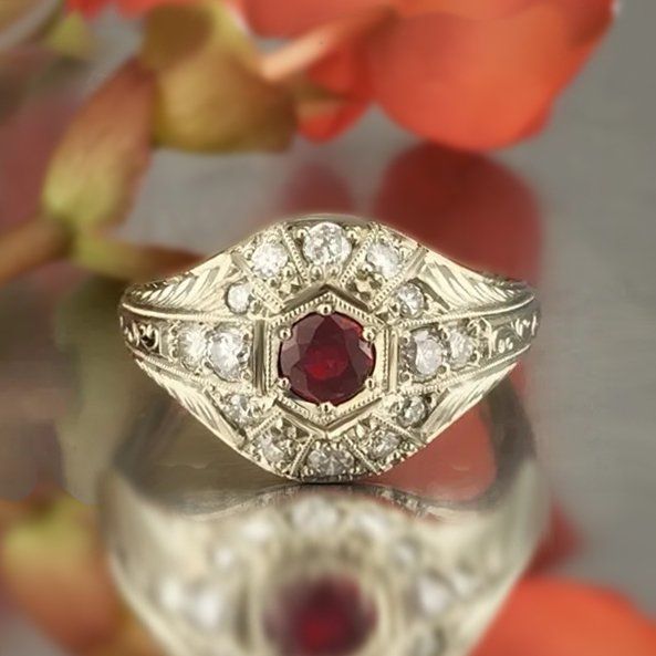 custom platinum engagement ring
