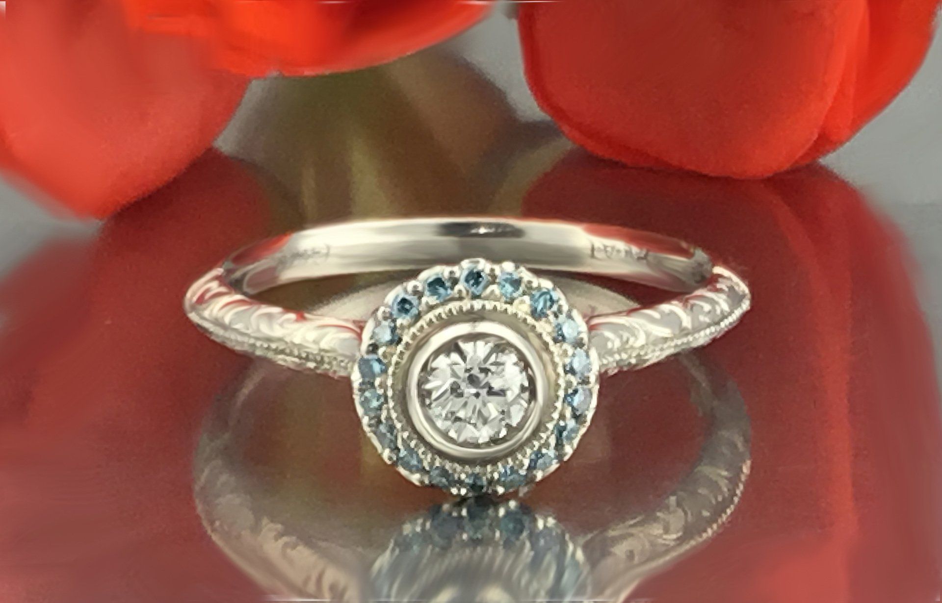 custom platinum engagement ring